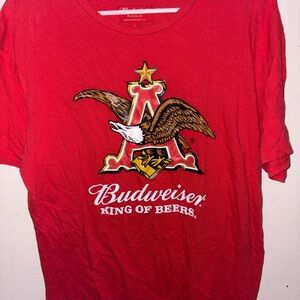 PacSun Red Budweiser Graphic Tee